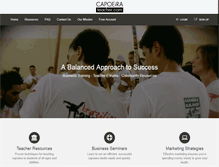 Tablet Screenshot of capoeirateacher.com